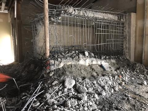 BANK VAULT DEMOLITION - NEXPRO EXPANDING GROUT