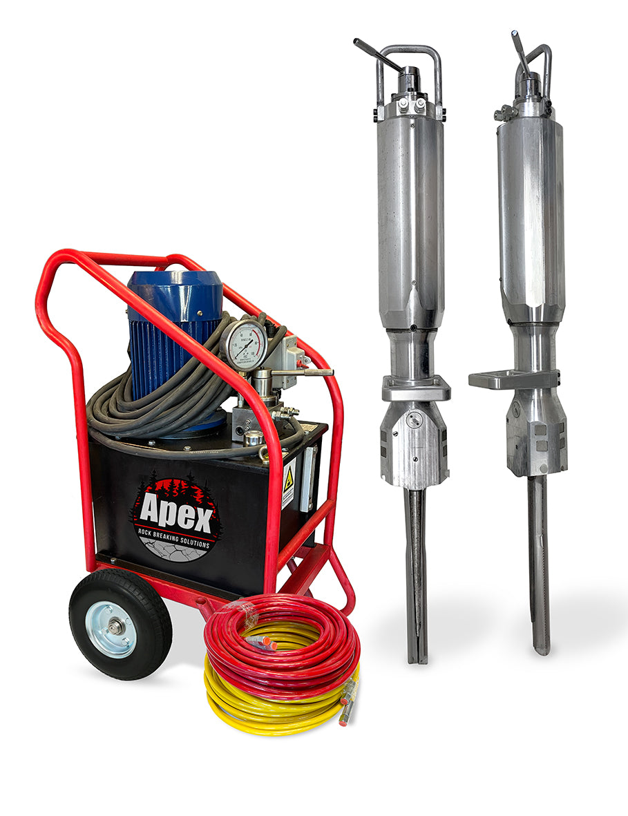 50mm RockPro Hydraulic Splitter – Apex Rock Breaking Solutions